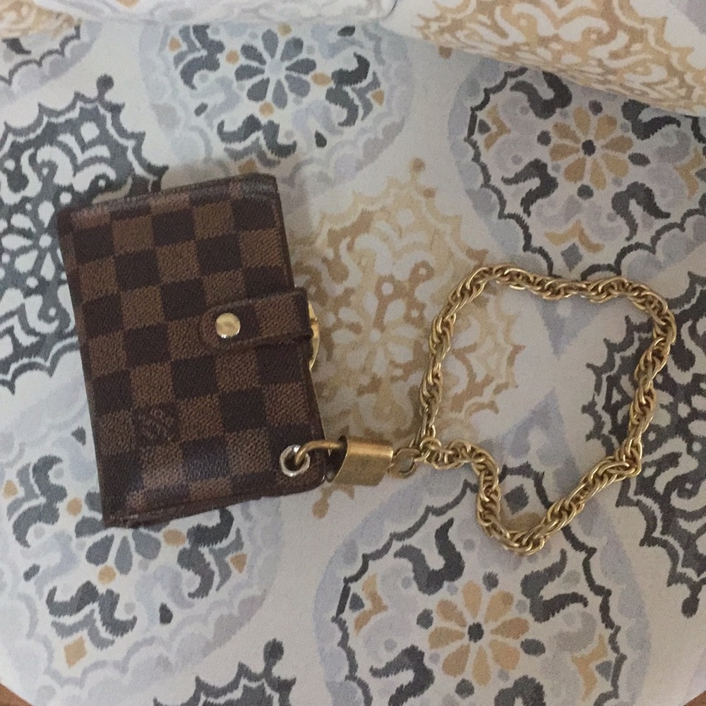 Louis Vuitton Ebene Kisslock wallet (REVAMPED)